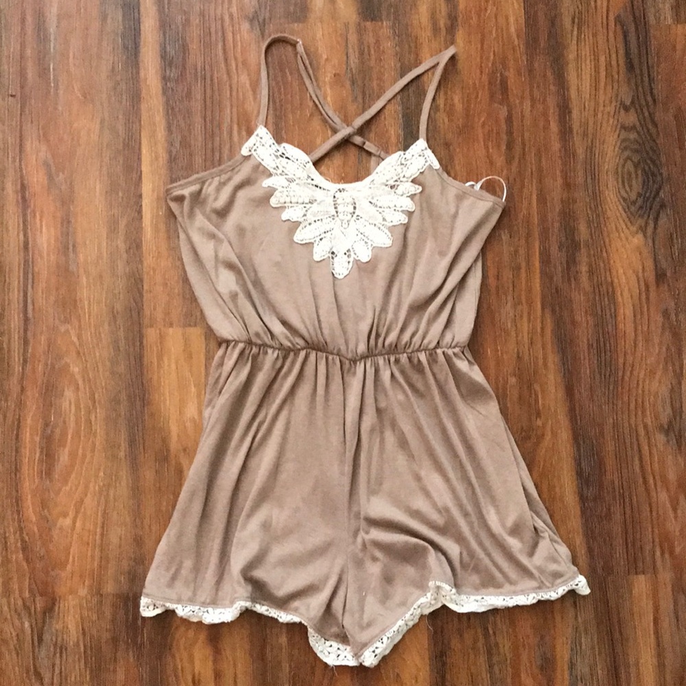 Beige Romper